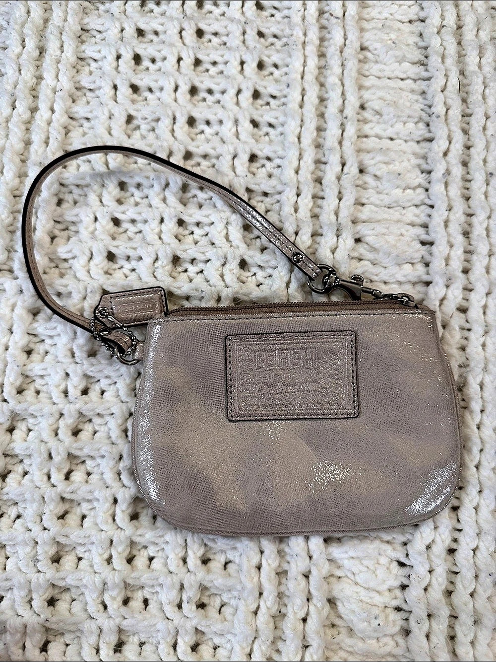 Coach Mini Crossbody Wristlet in Brown